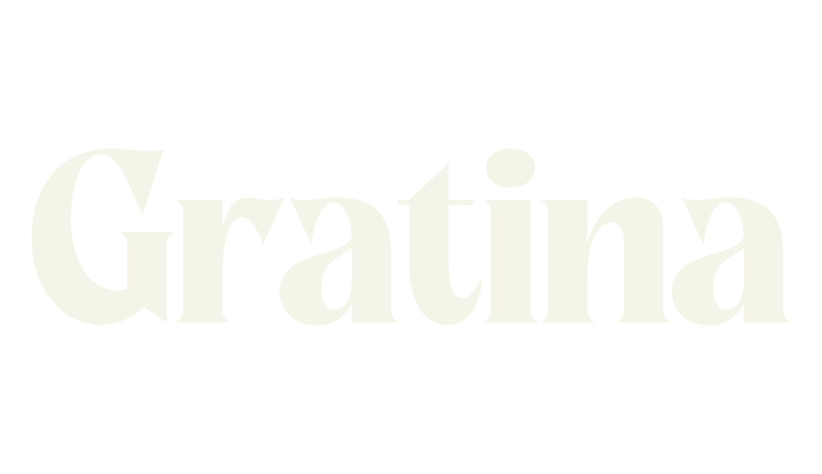 Gratina, serif font preview