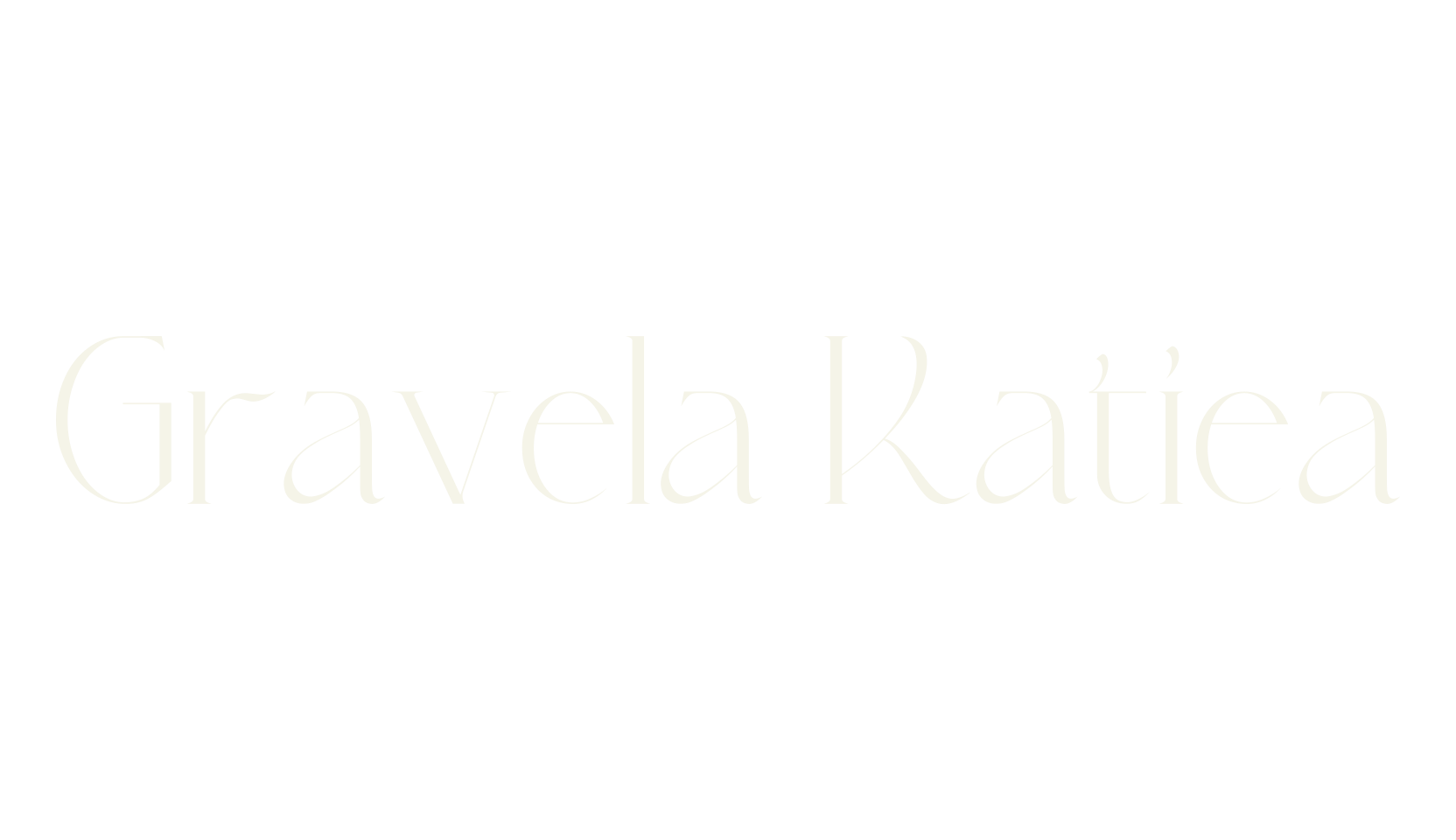 Gravela Katiea, elegant font preview