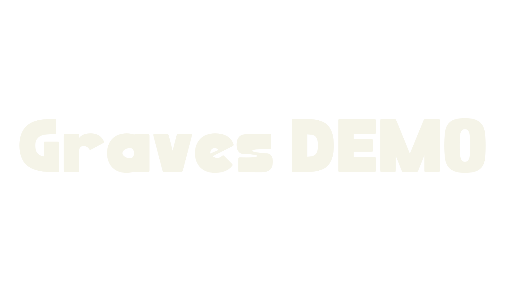 Graves DEMO, bold font preview
