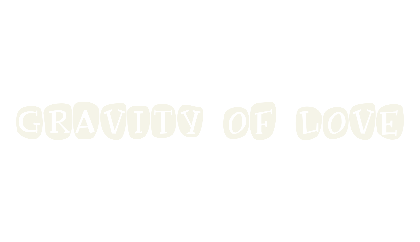 Gravity of Love, display font preview