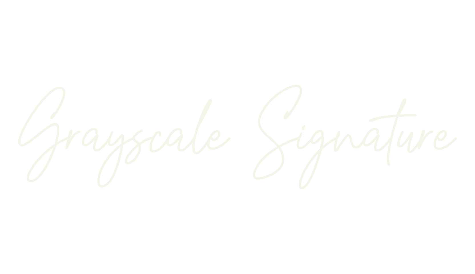 Grayscale Signature, elegant font preview