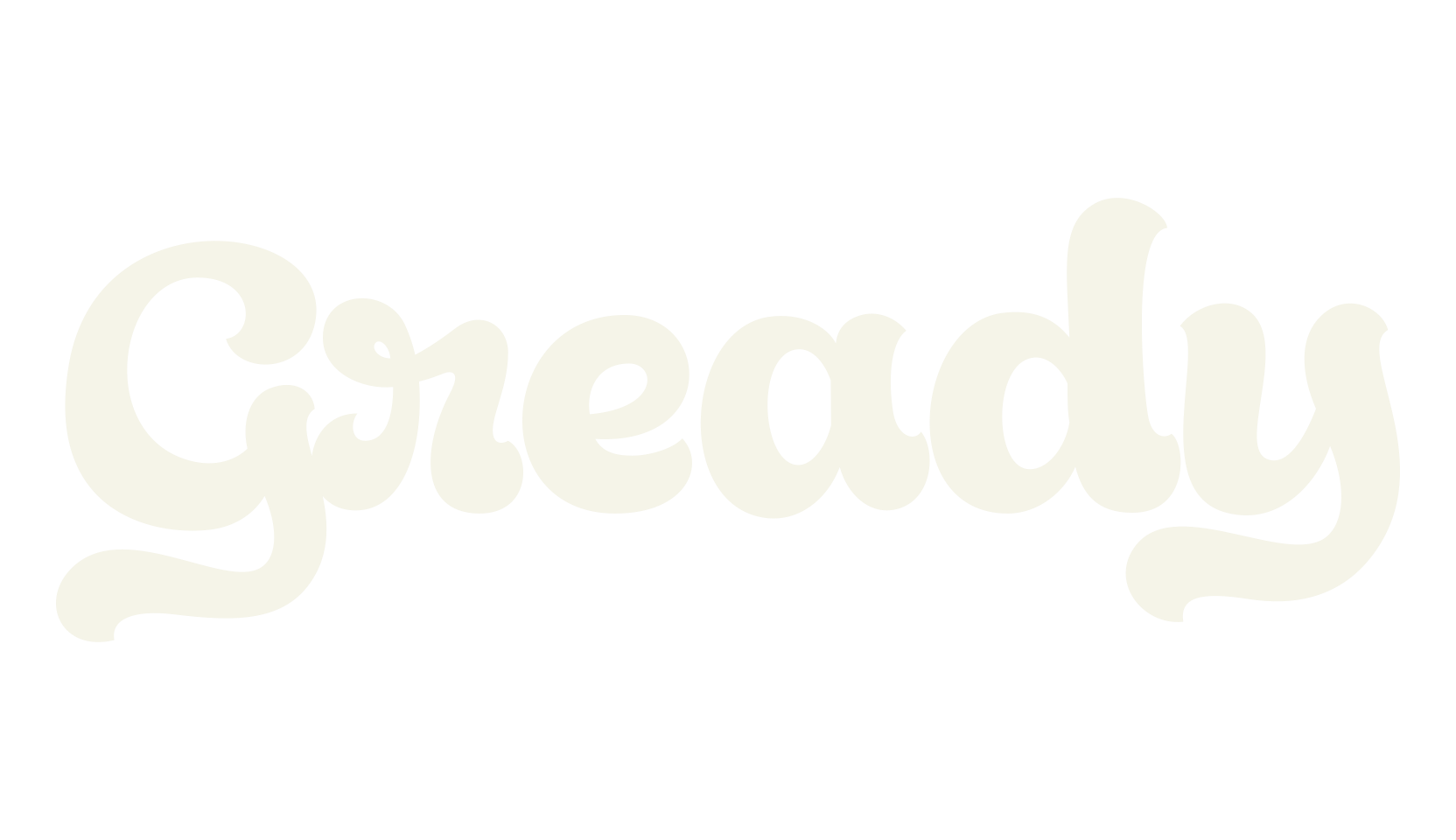 Gready, handwritten font preview