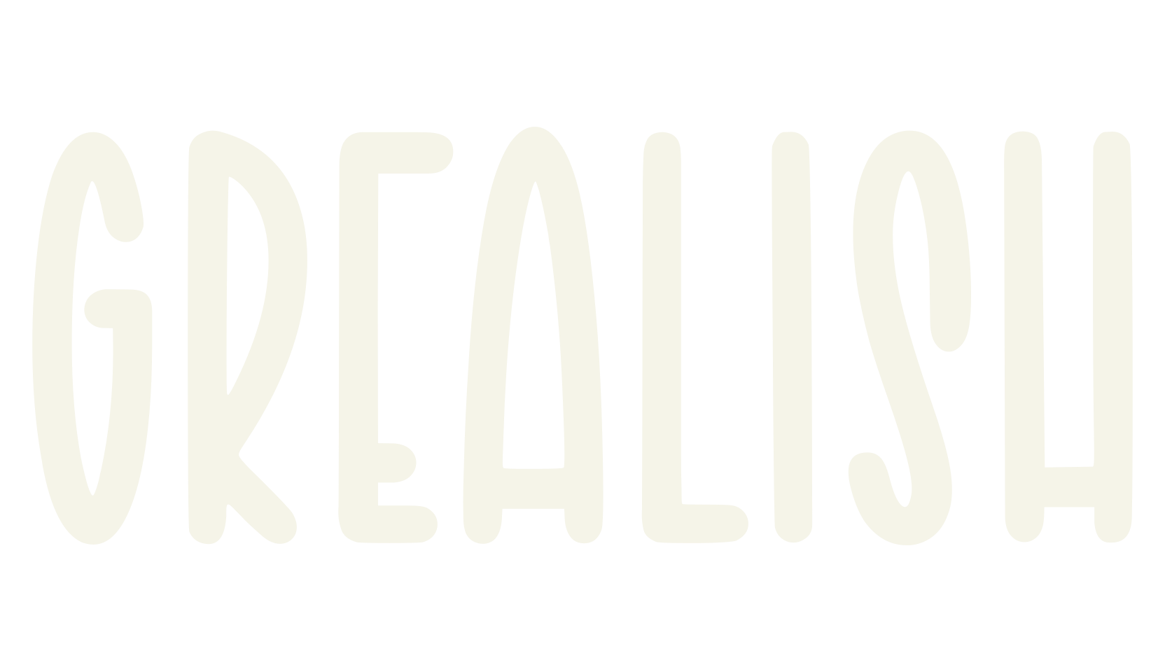 GREALISH, tall font preview
