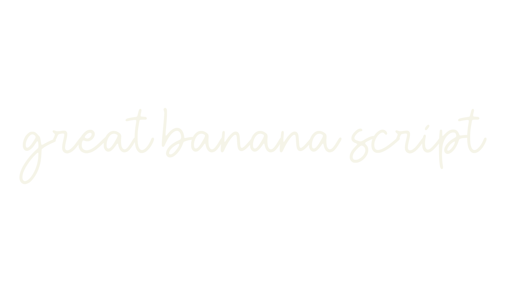 great banana script, children font preview