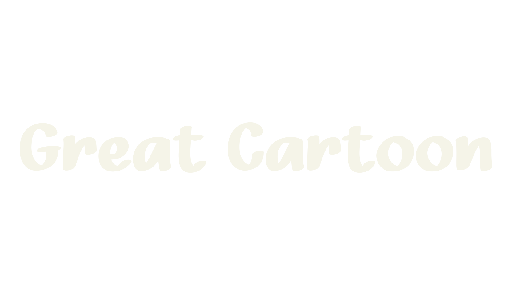 Great Cartoon, cartoon font preview