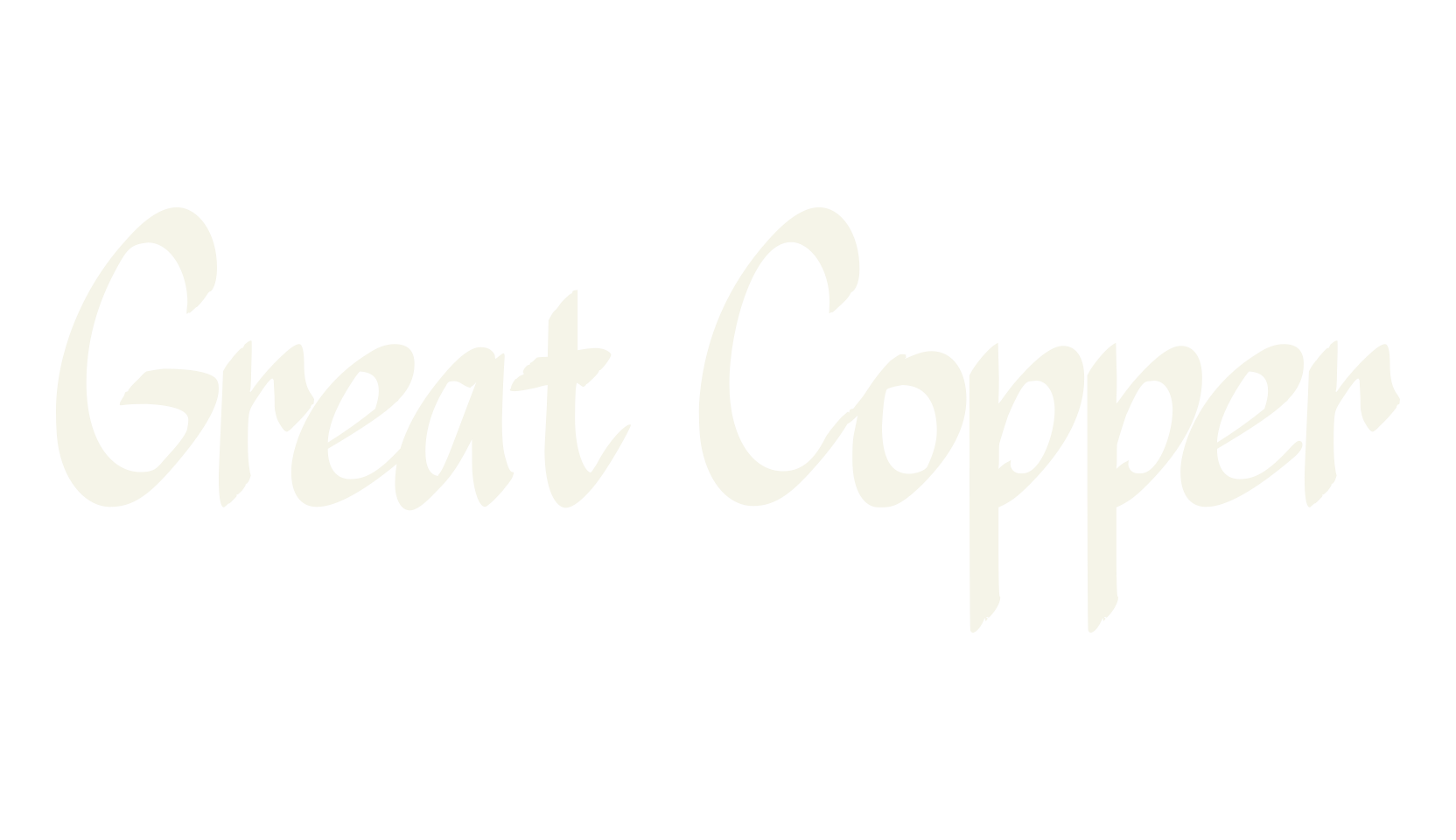 Great Copper, calligraphy font preview