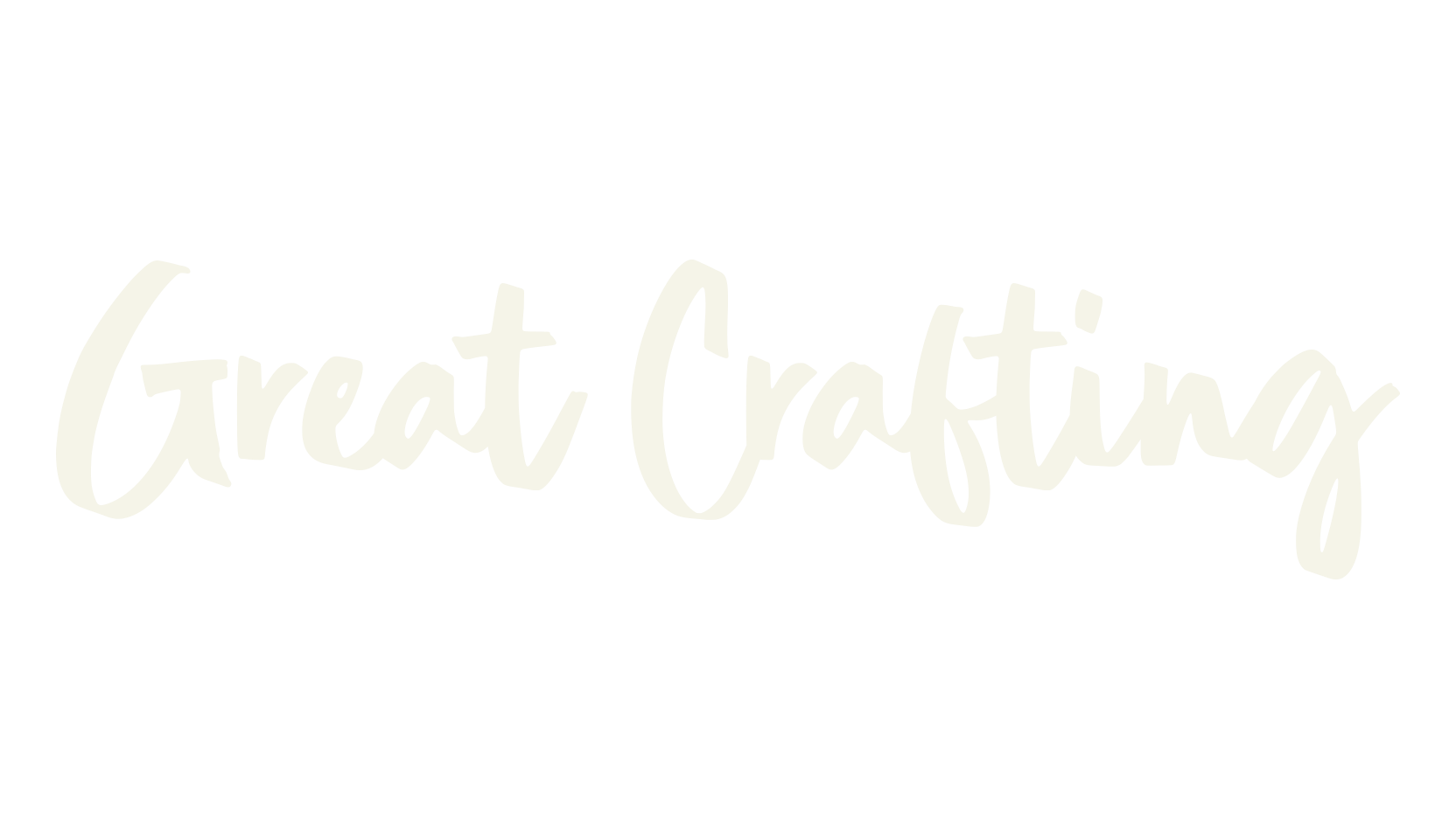 Great Crafting, cursive font preview