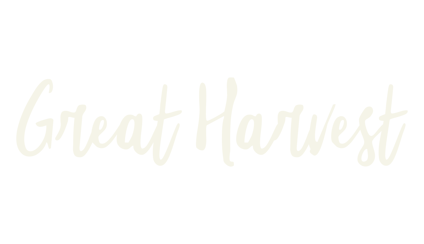 Great Harvest, brush font preview