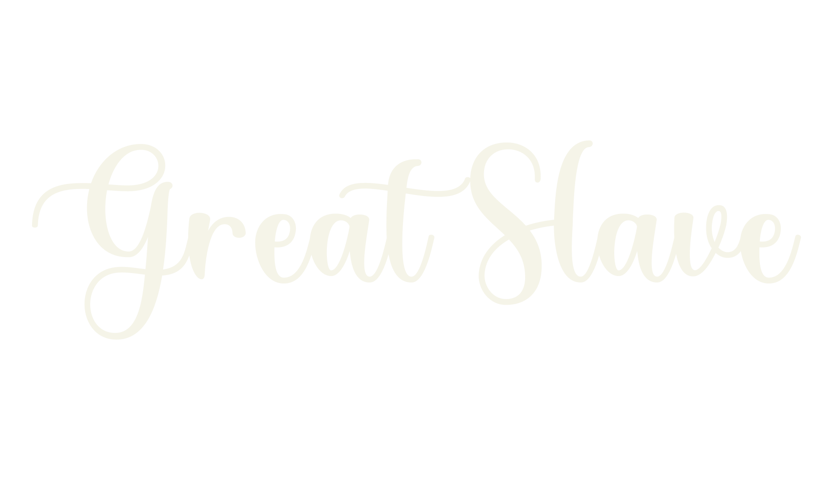 Great Slave, modern calligraphy font preview
