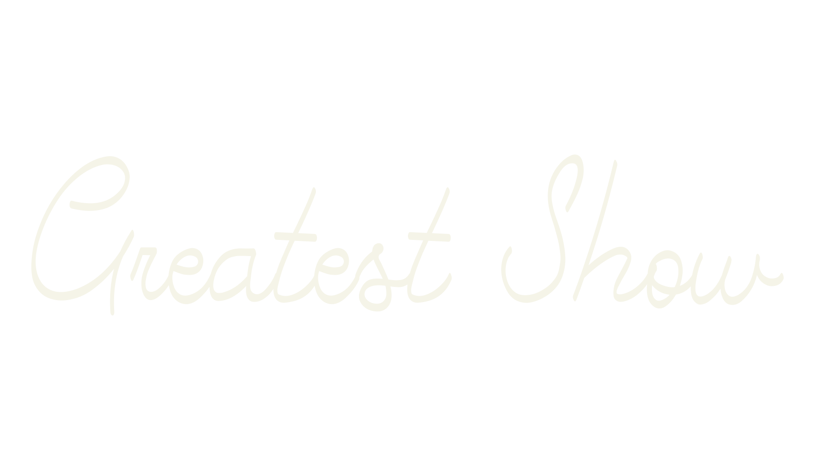 Greatest Show, cafe font preview