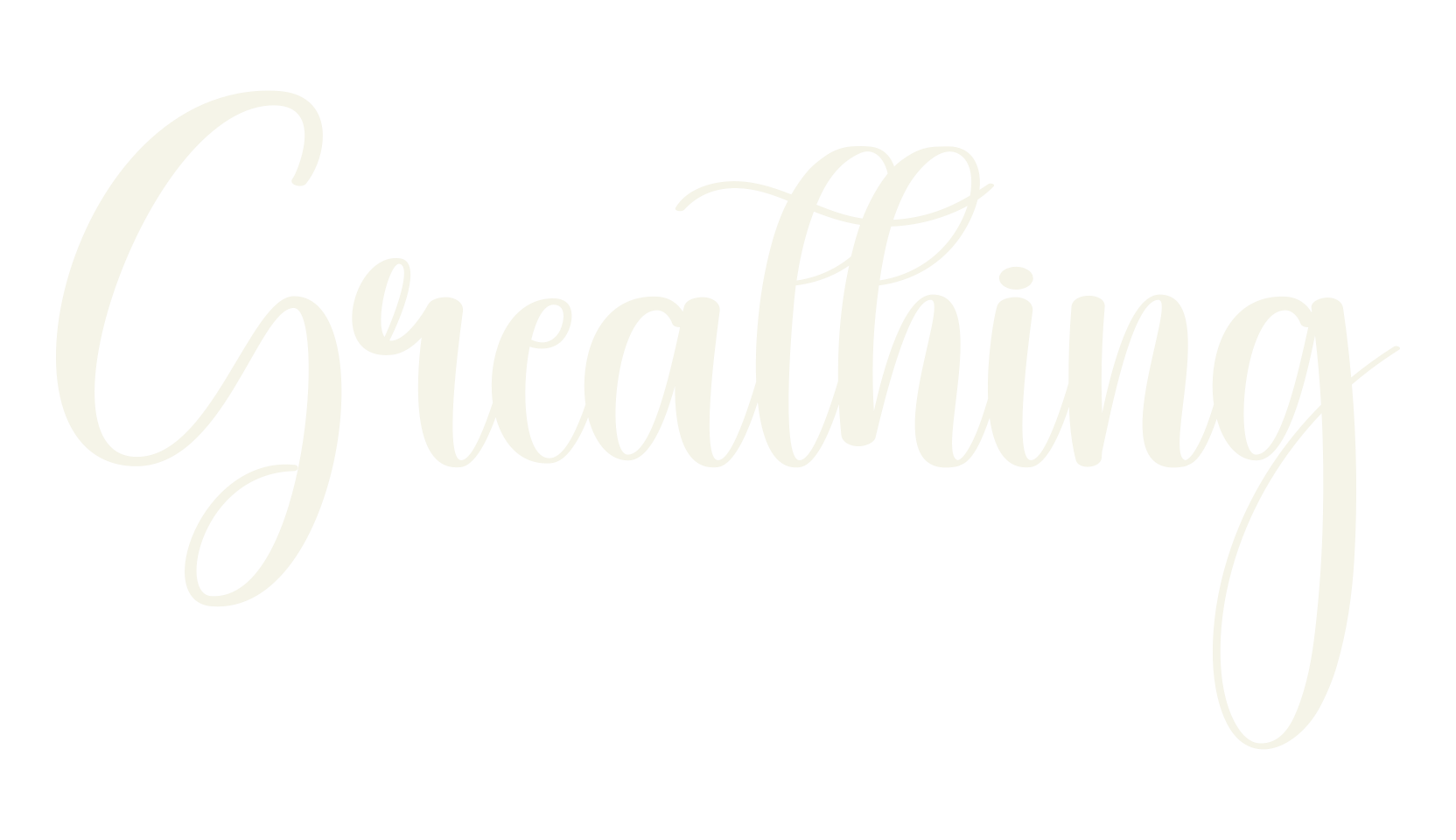 Greathing, calligraphy font preview