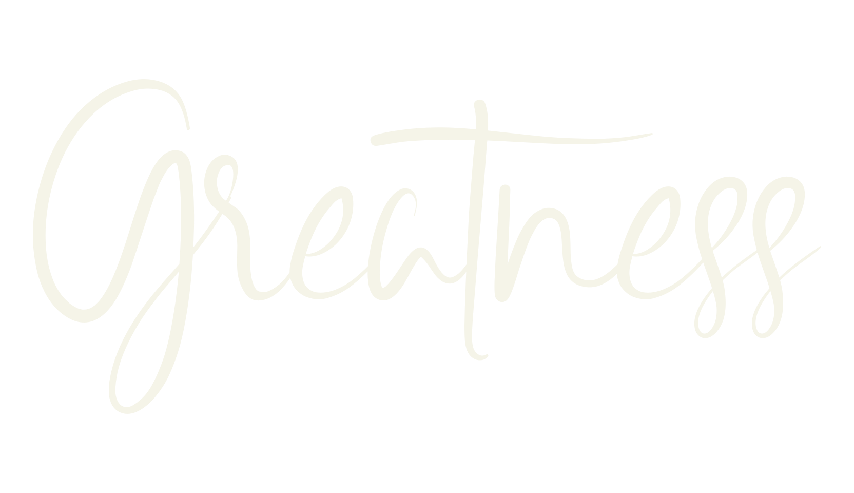 Greatness, calligraphy font preview