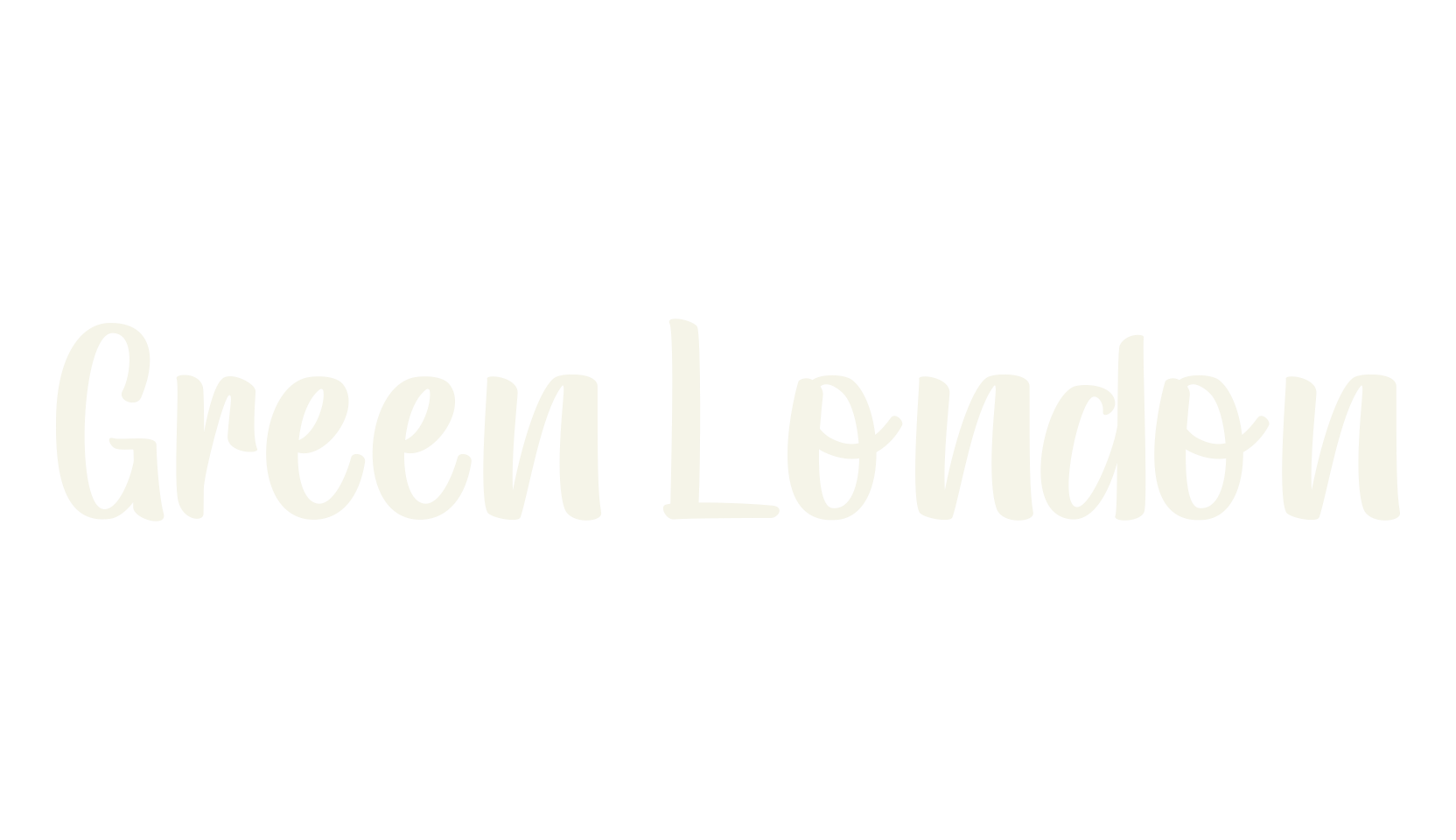 Green London, handwriting font preview