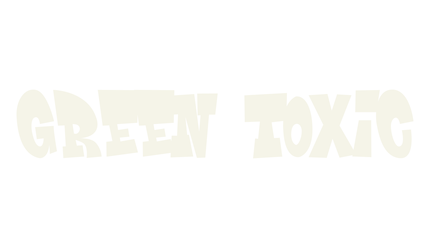 Green Toxic, tattoo font preview