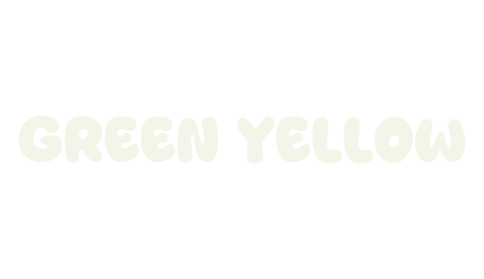 Green Yellow, display market font preview