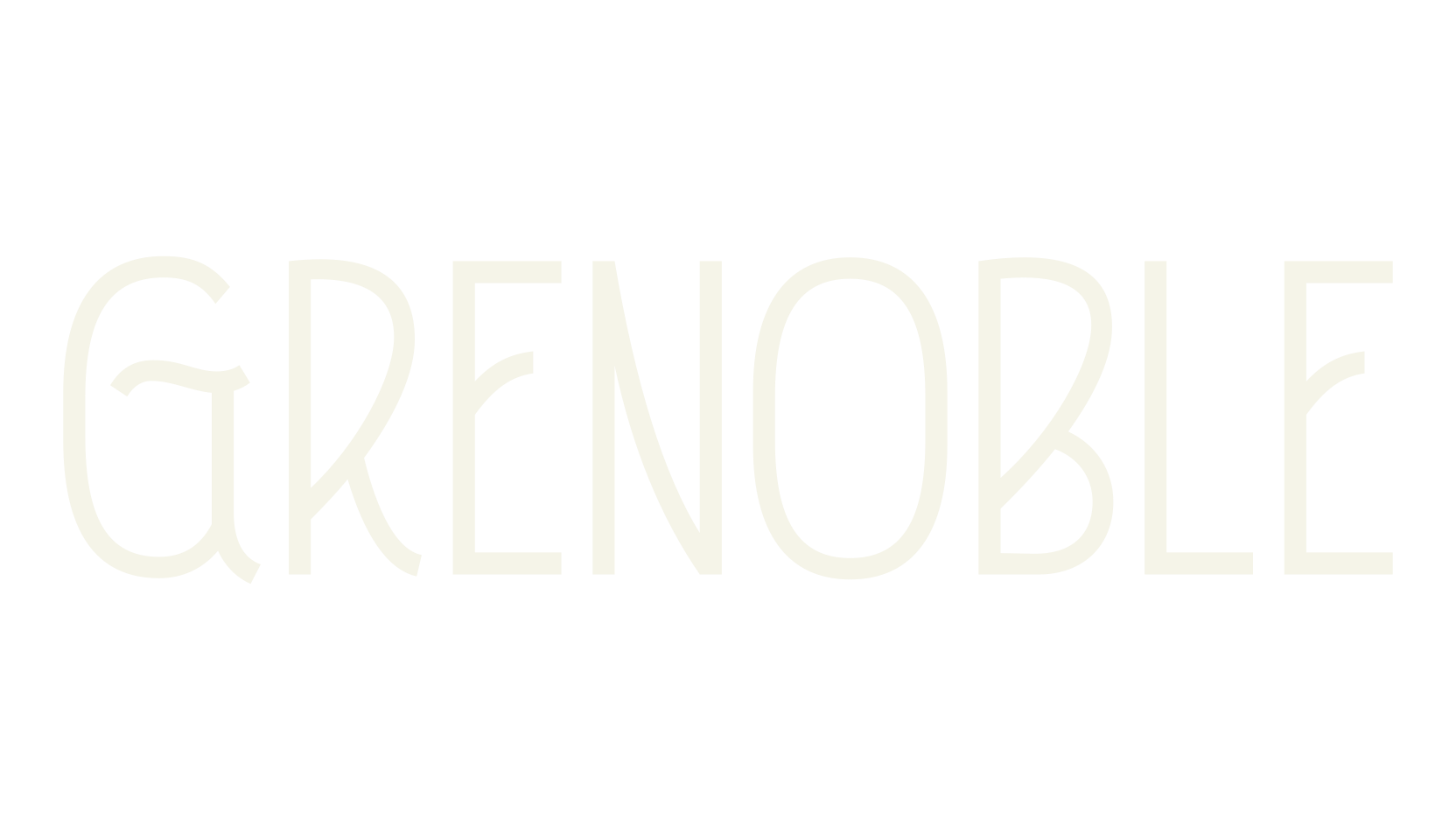 Grenoble, sans font preview