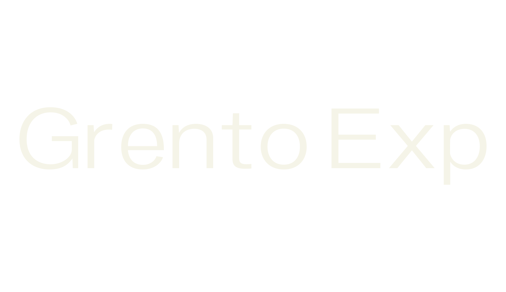 Grento Exp, sans serif font preview