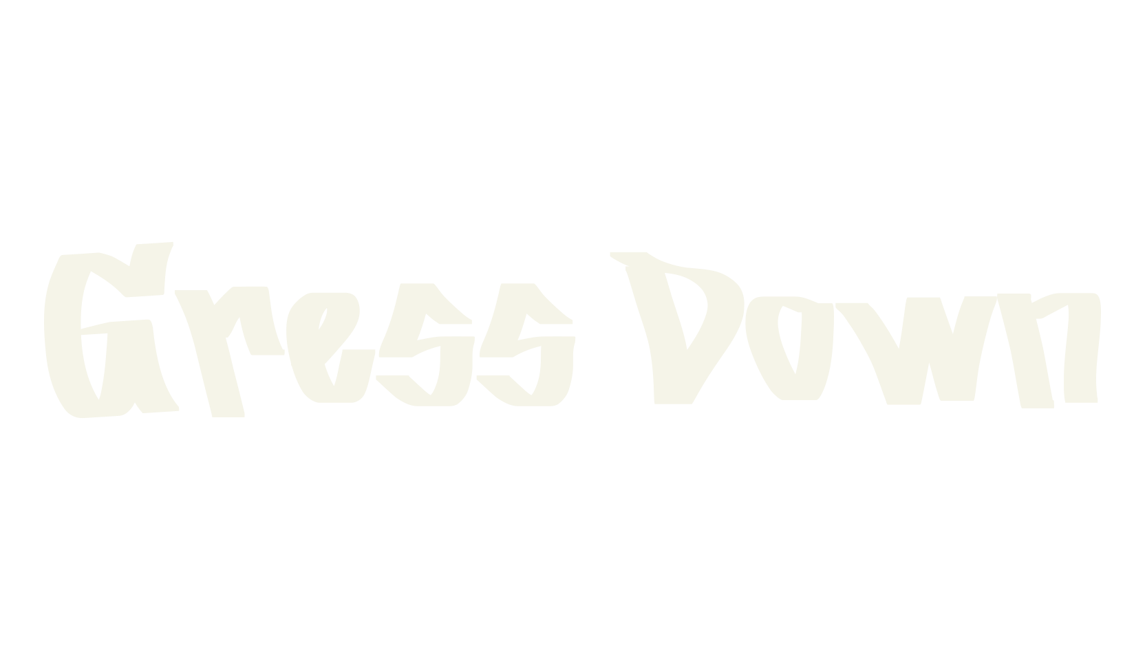 Gress Down, graffiti font preview