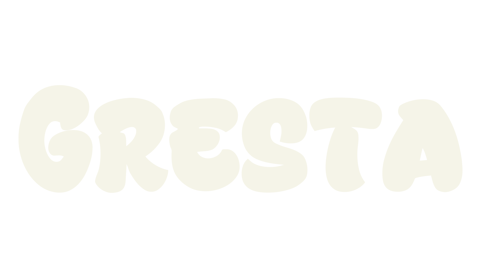Gresta, retro font preview
