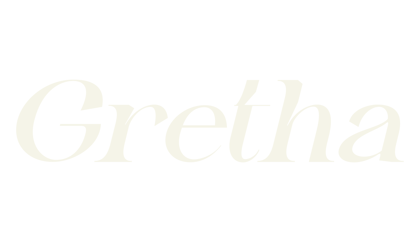 Gretha, text font preview