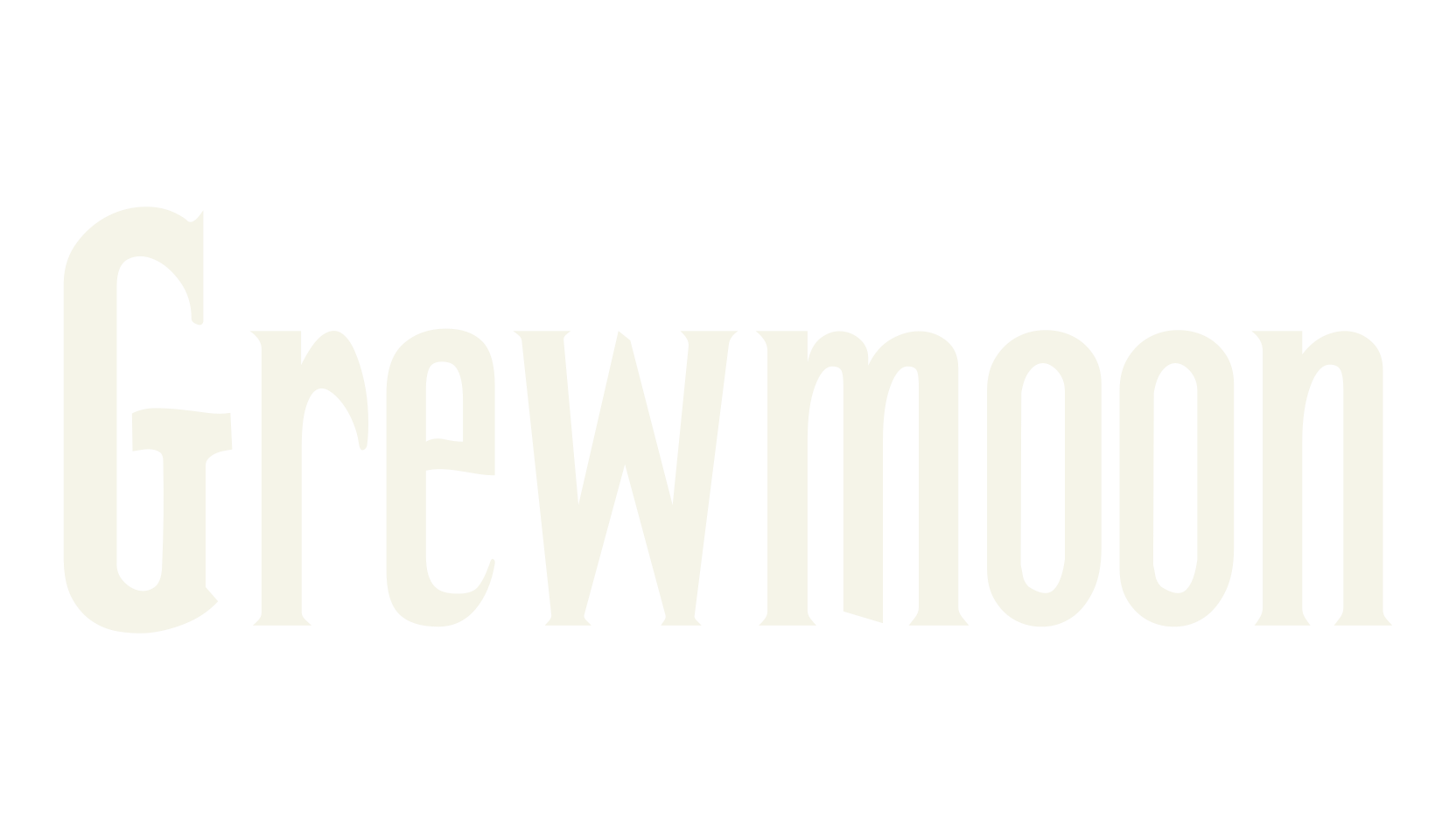 Grewmoon, typography font preview