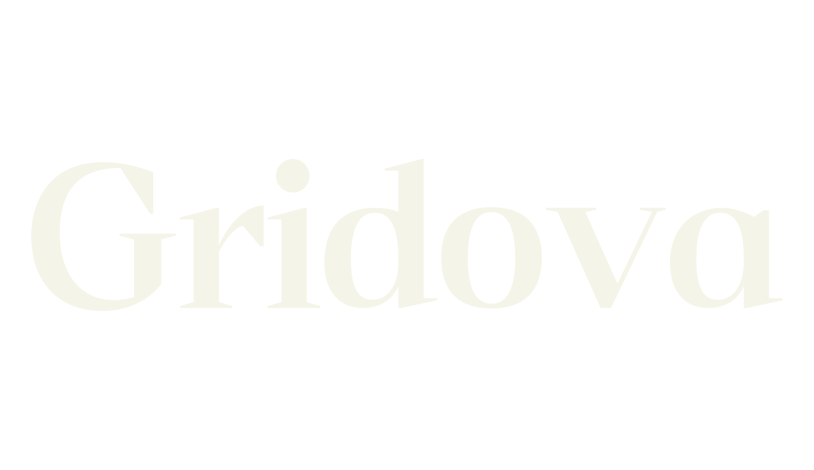Gridova, serif font preview