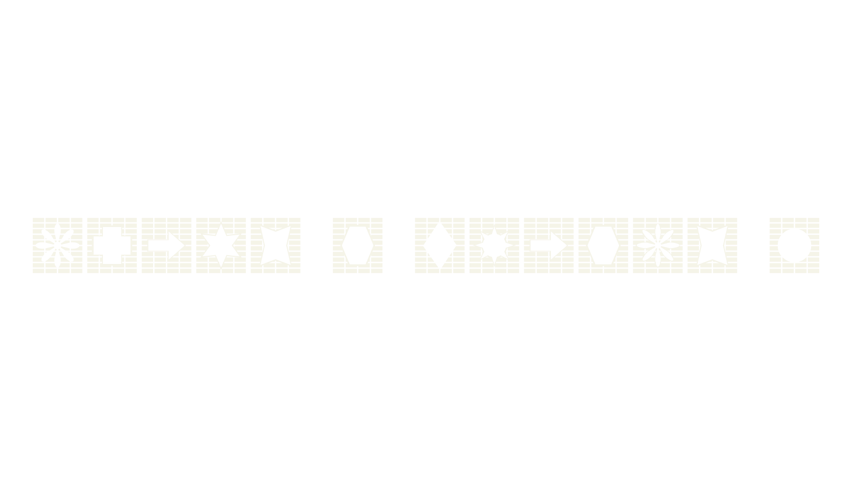Grids n Things 2, dingbats font preview