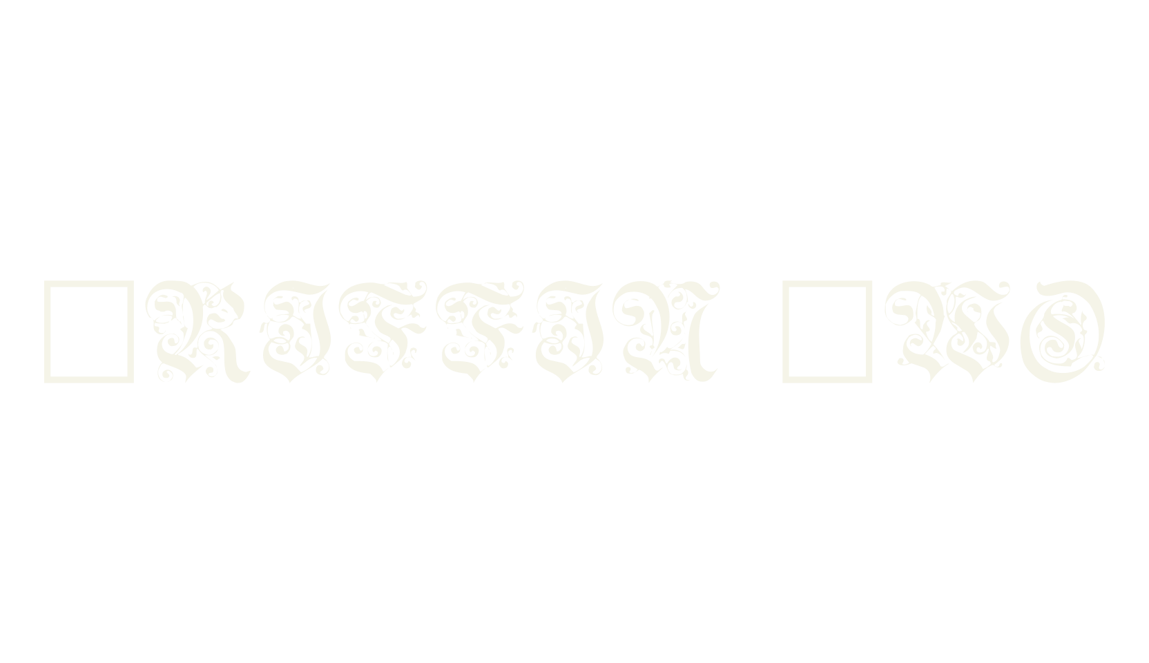 Griffin Two, fantasy font preview