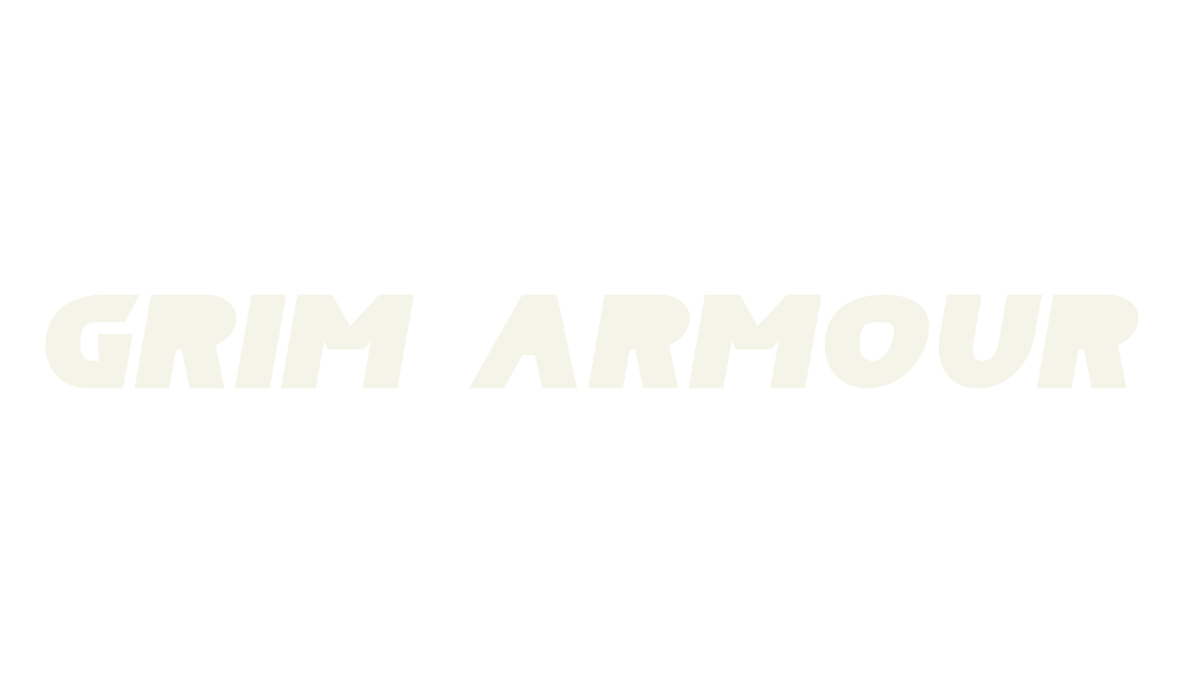 Grim Armour, design font preview