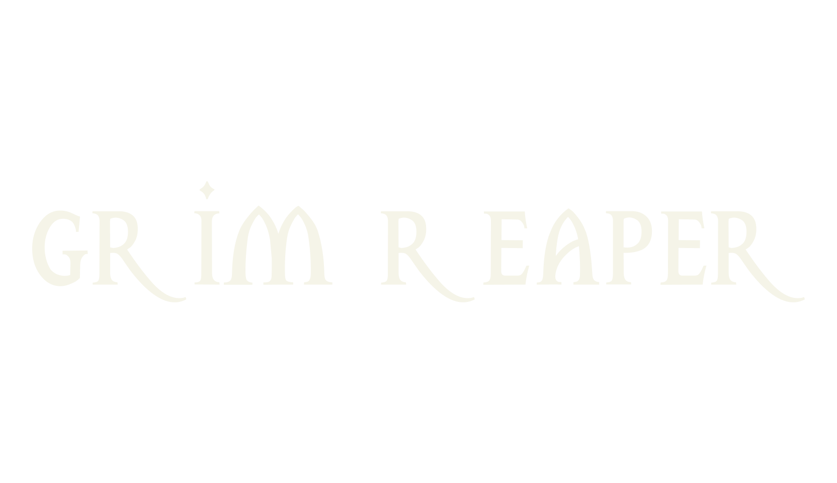 grim reaper, fantasy font preview