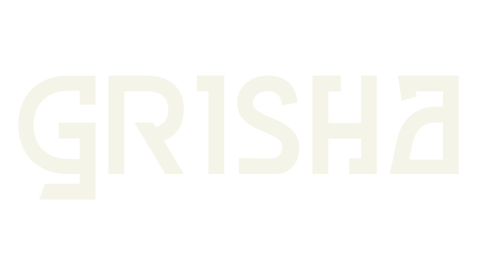 Grisha, futuristic font preview