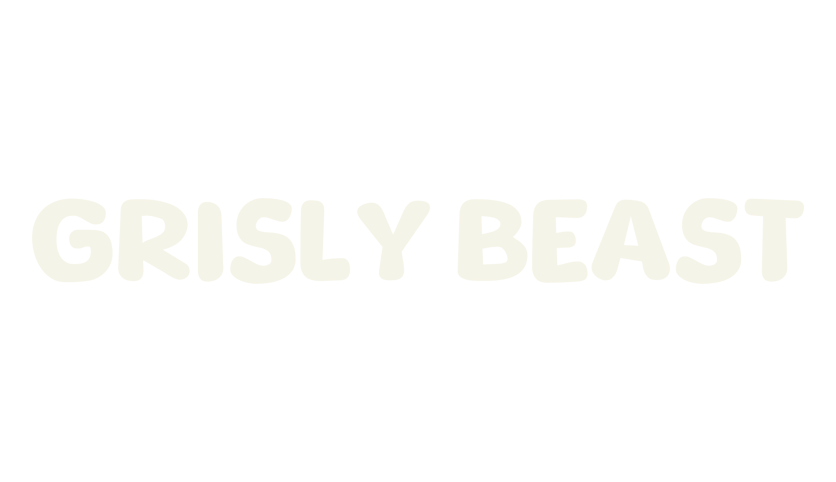 Grisly Beast, display market font preview