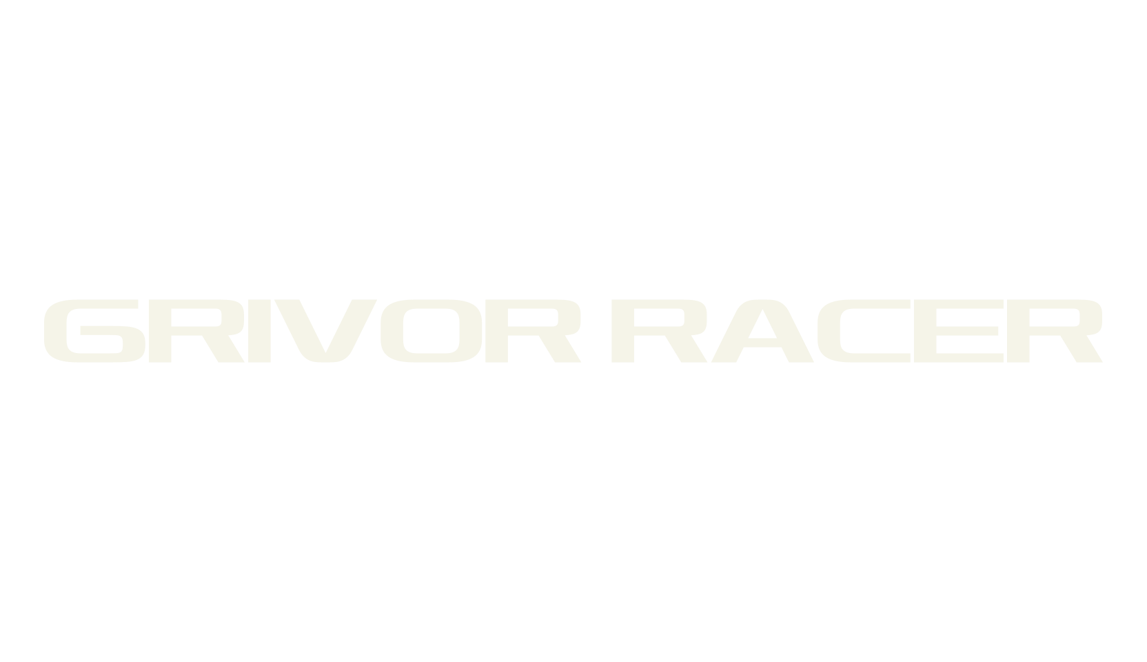 GRIVOR RACER, modern font preview