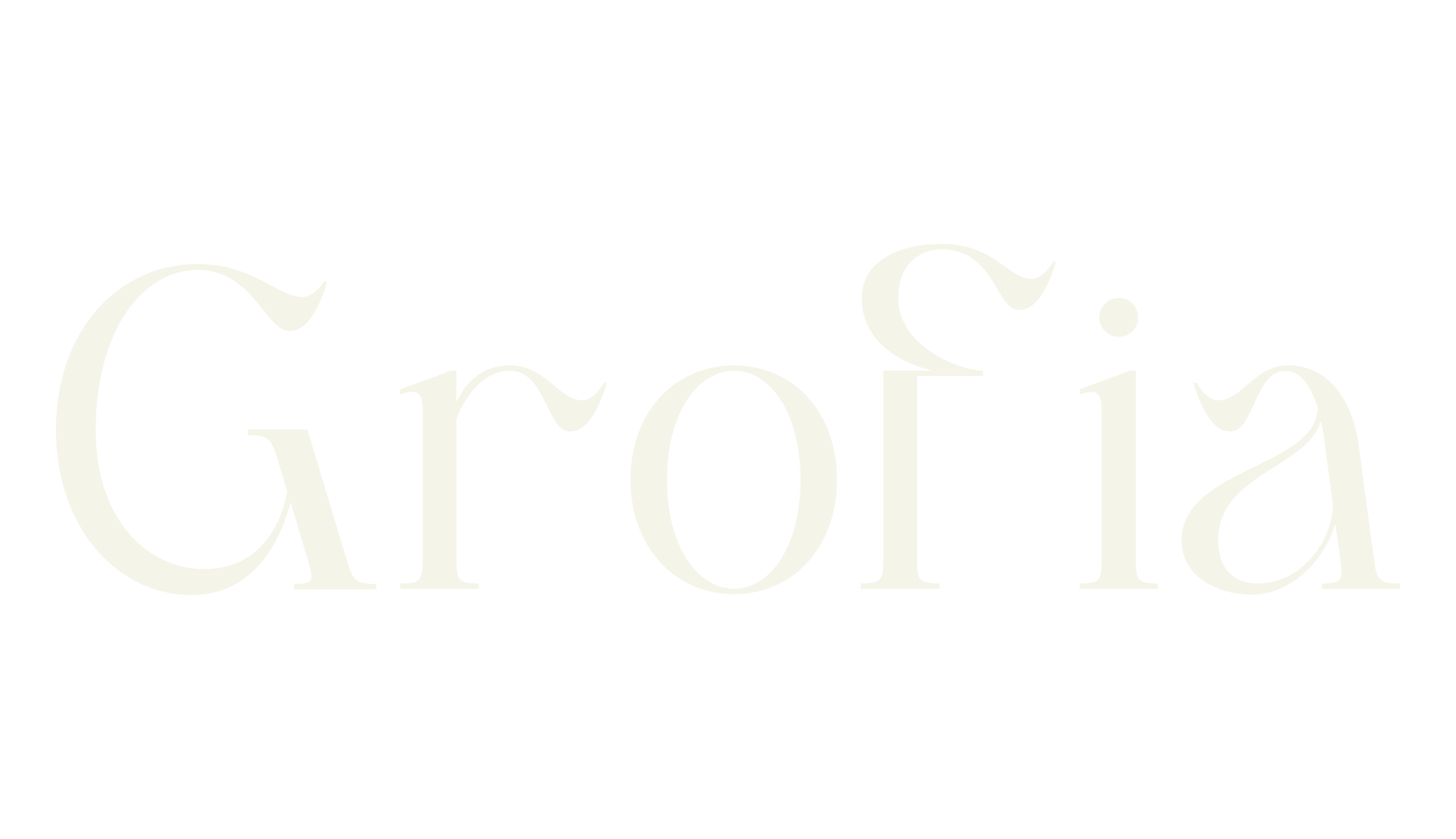 Grofia, beach font preview