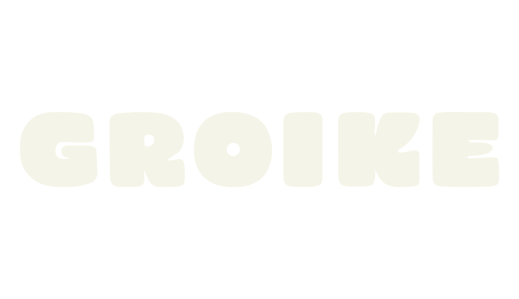 GROIKE, bold font preview