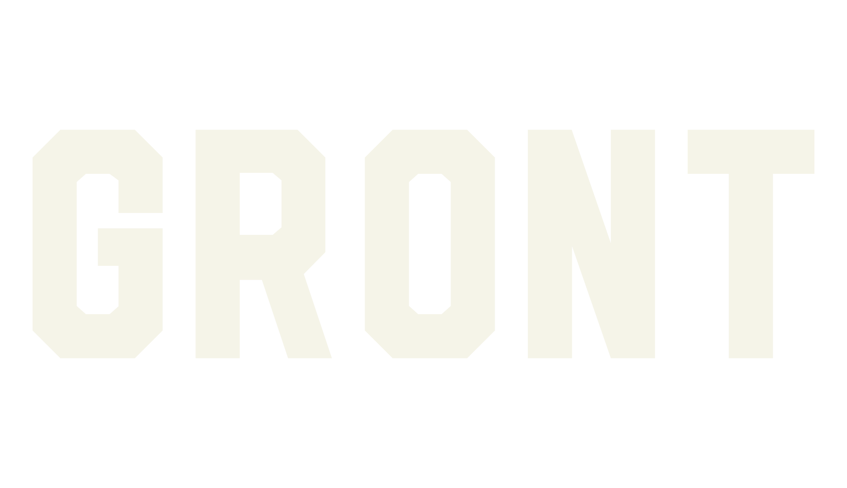 Gront, bold font preview