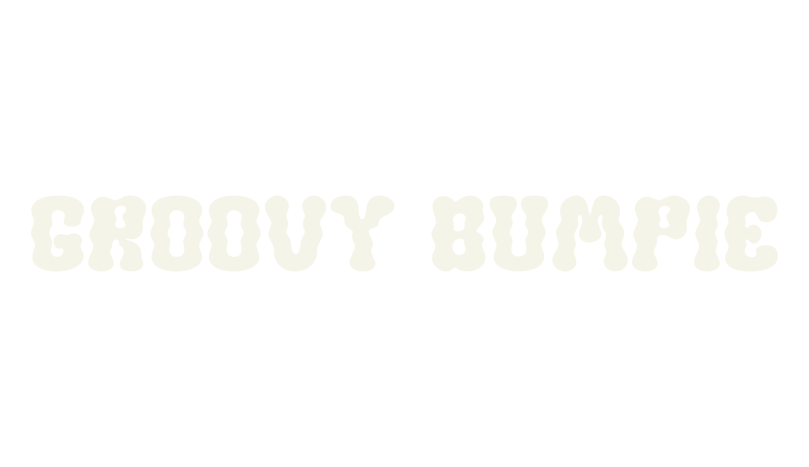 Groovy Bumpie, groovy font preview