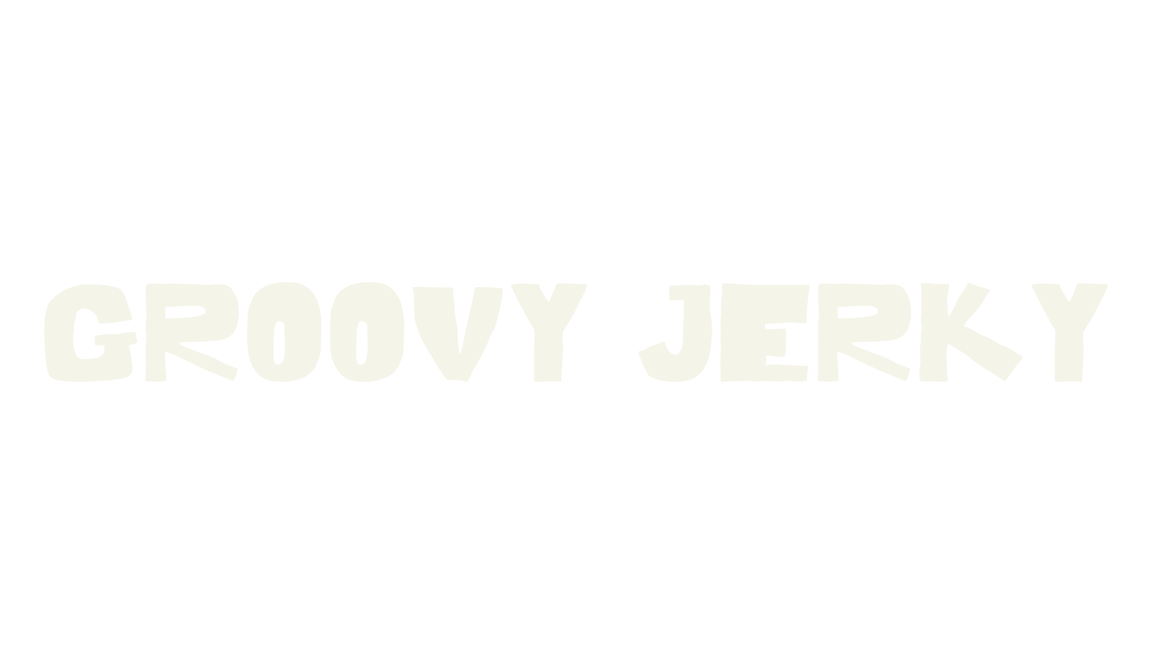 Groovy Jerky, lettering font preview