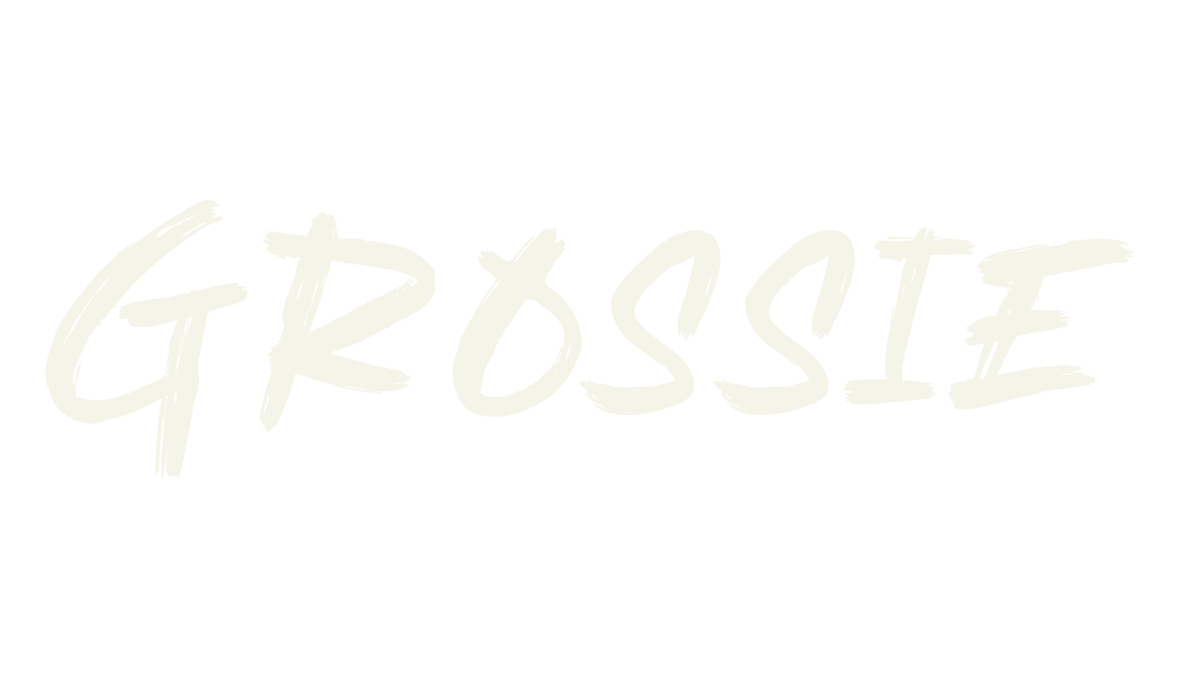 Grossie, signature font preview