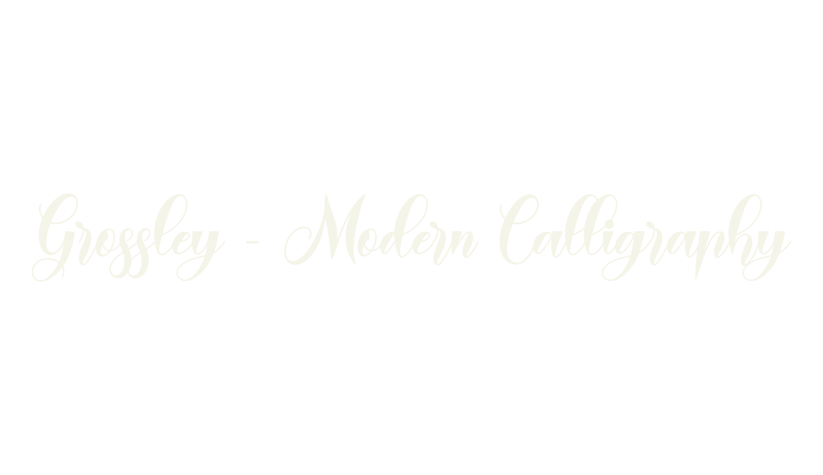 Grossley - Modern Calligraphy, calligraphy font preview