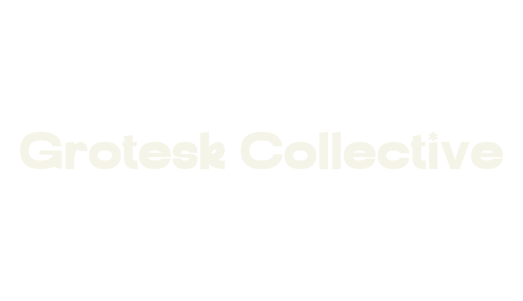 Grotesk Collective, number font preview