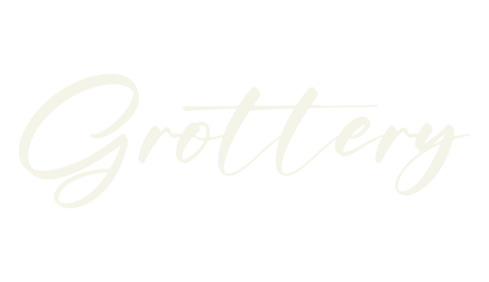 Grottery, script font preview