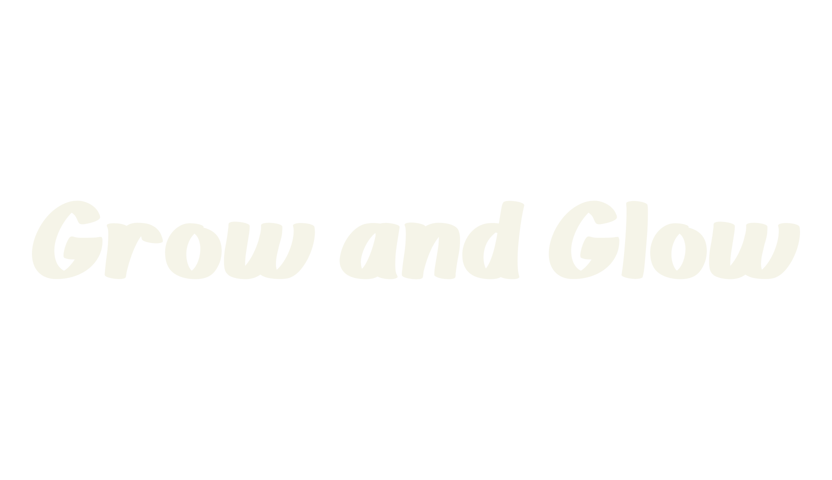 Grow and Glow, bold font preview