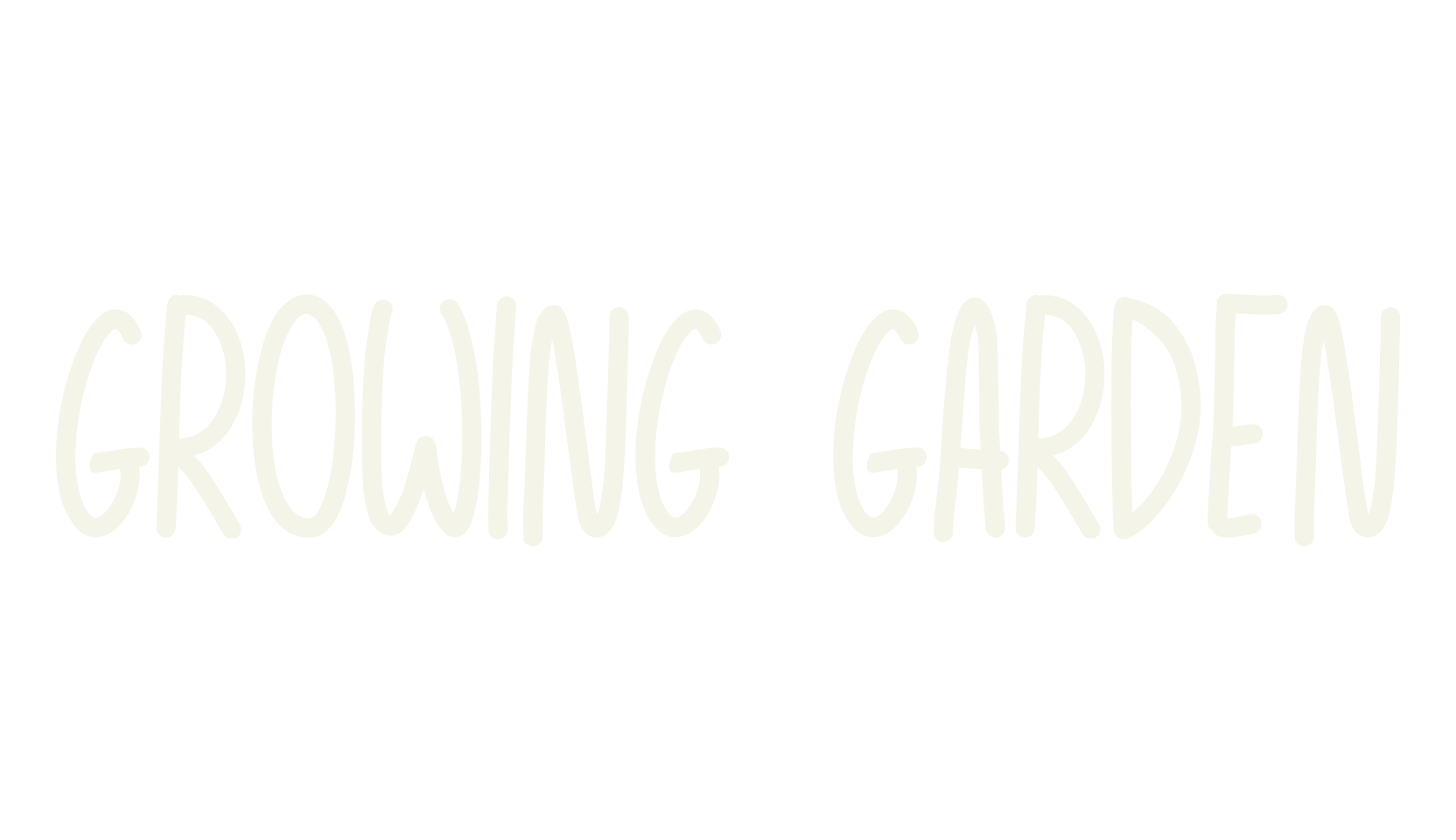 Growing Garden, dingbats font preview