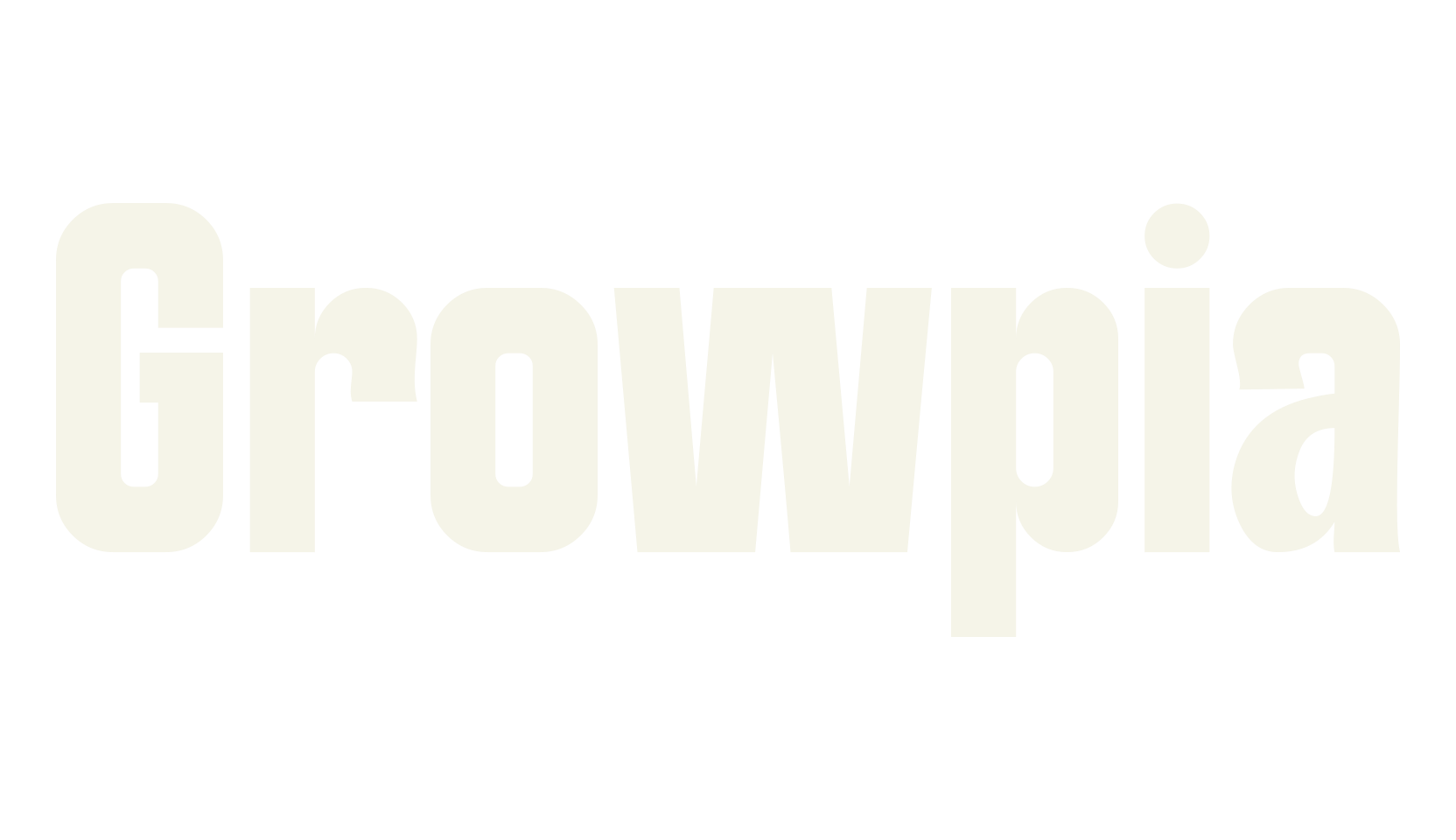 Growpia, bold font preview