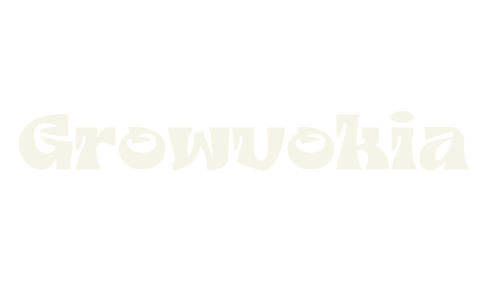Growvokia, retro font preview