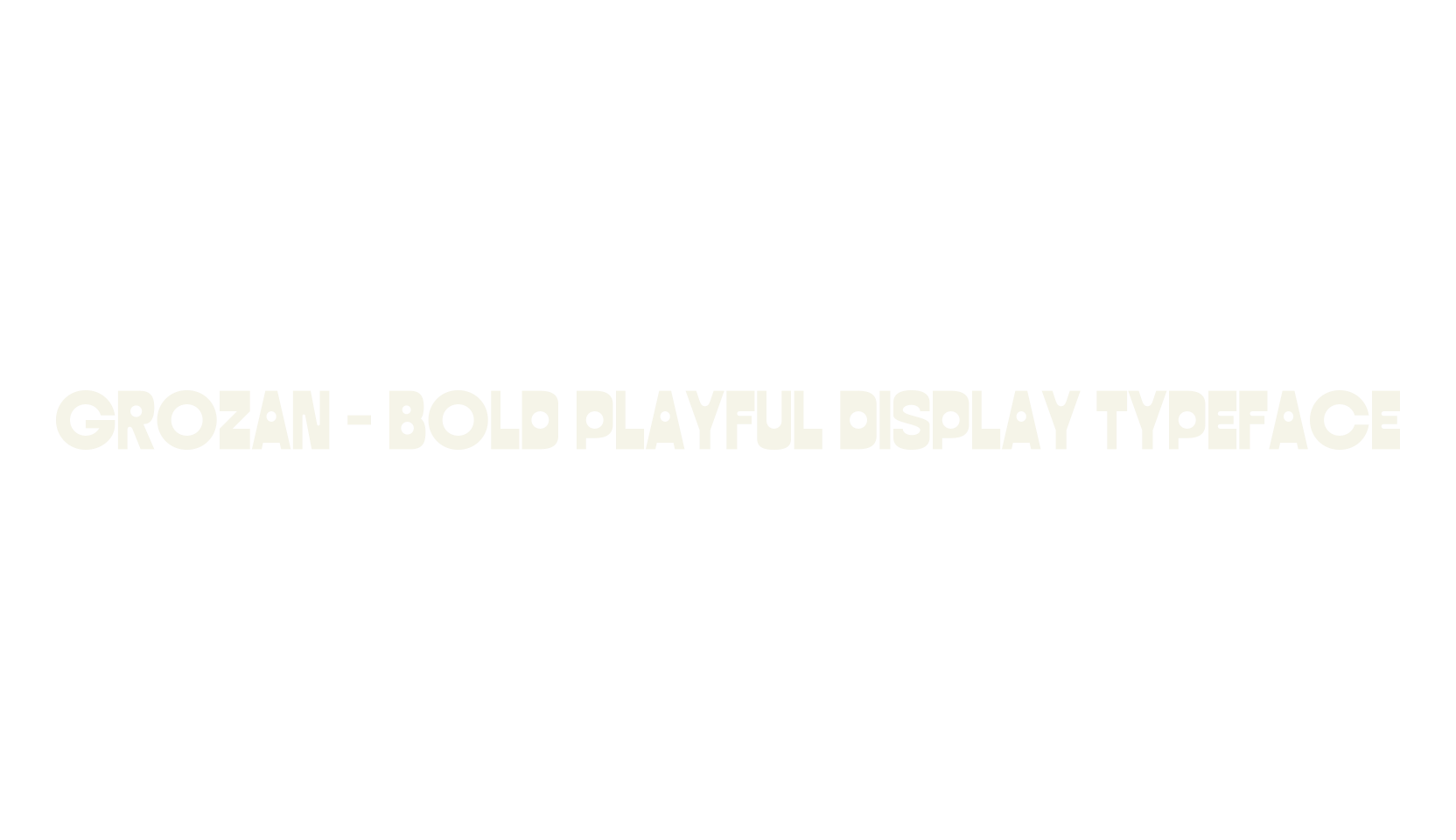 Grozan - Bold Playful Display Typeface, calligraphy font preview
