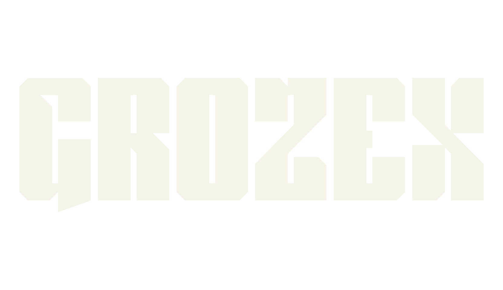 Grozex, futuristic font preview