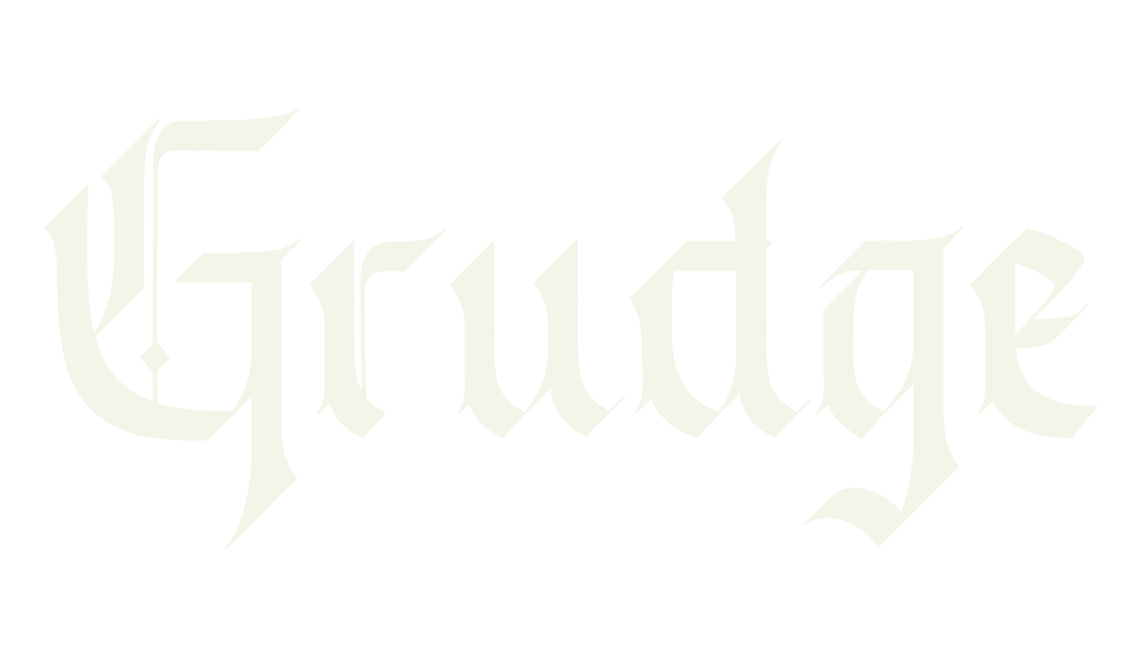 Grudge, fantasy font preview