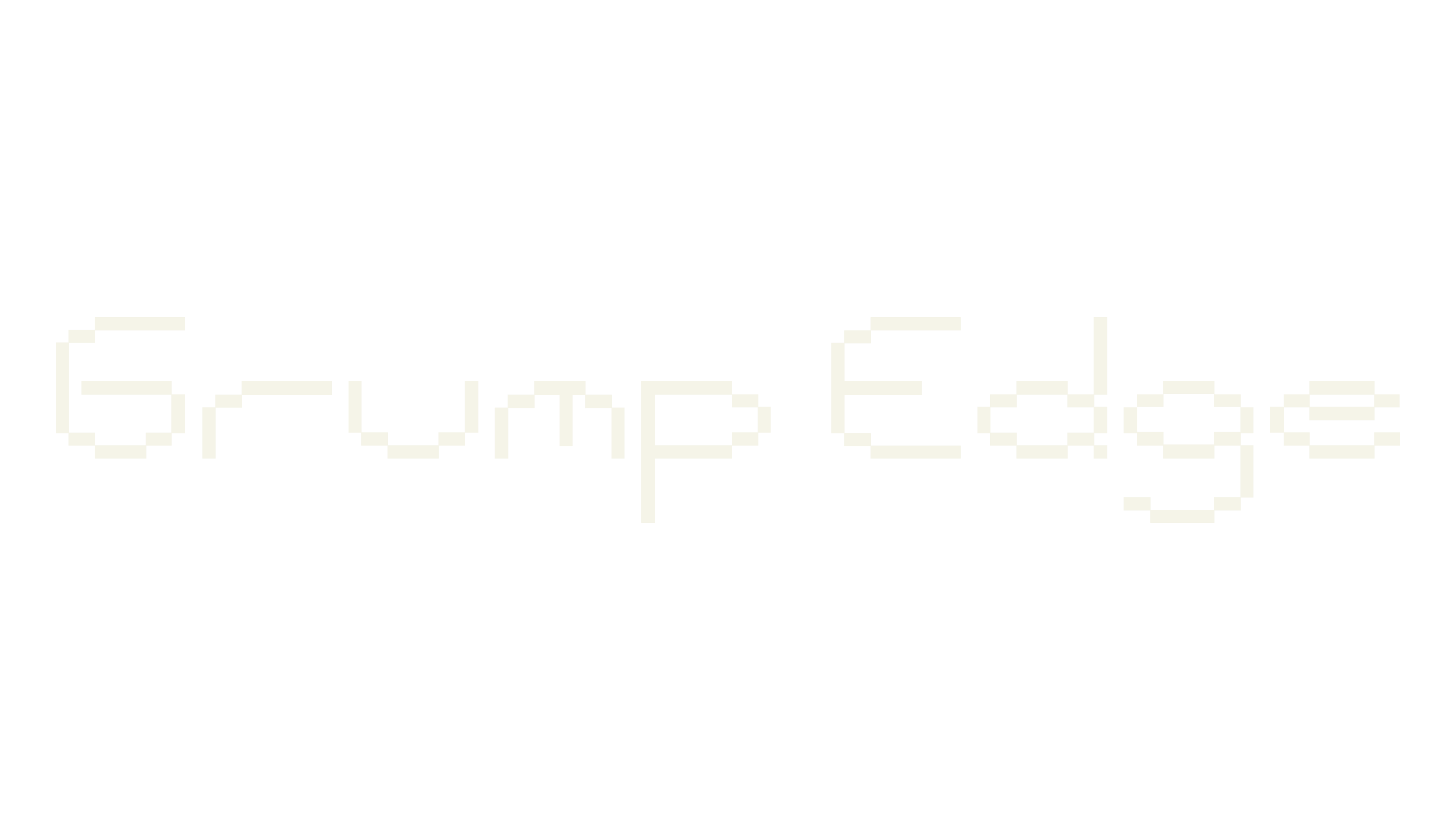 Grump Edge, sans serif font preview